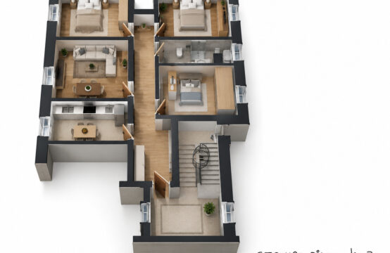 APPARTAMENTO CON TRE CAMERE, CANTINA E GARAGE &#8211; RIF. A725
