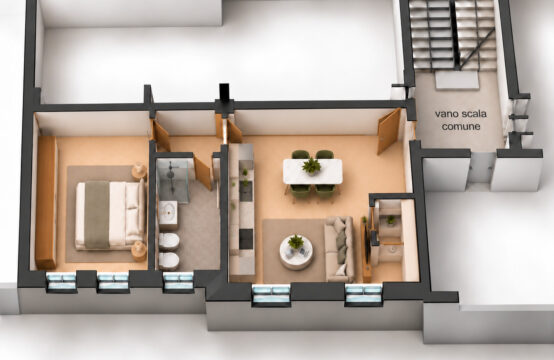 BILOCALE CON GARAGE IN ZONA CENTRALE &#8211; RIF. A732